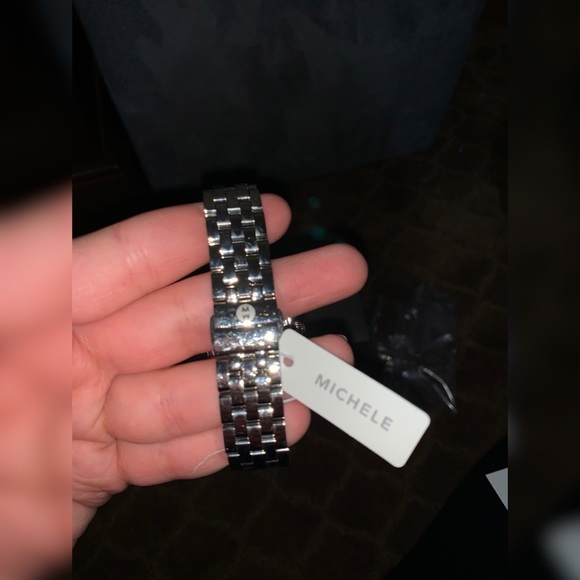 MICHELE Urban Mini Stainless Steel Bracelet Watch